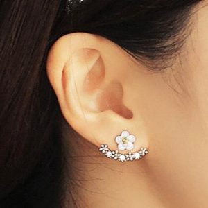 boucle d oreille mariage argente collection fleur