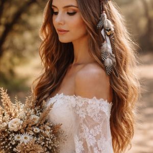 Diademe mariage boheme